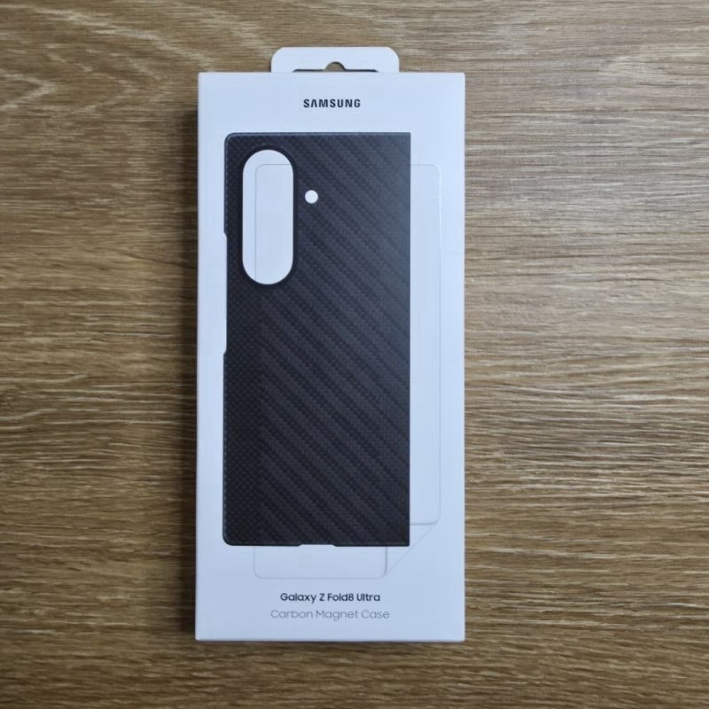 Samsung Galaxy Z Fold8 Ultra Carbon Magnet Case Black OEM EF-KF976 Open Box